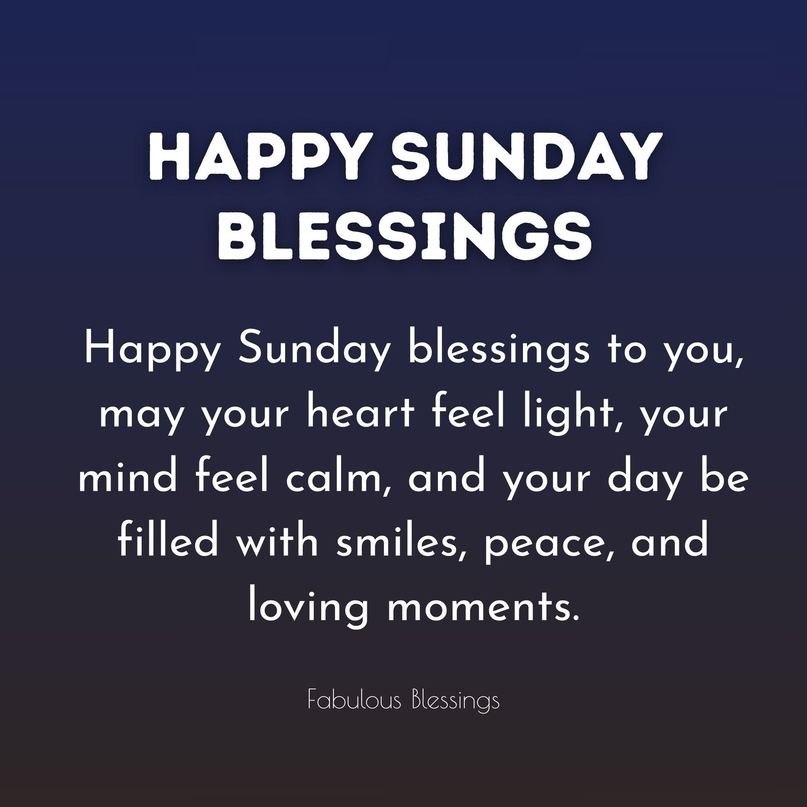 Happy Sunday Blessings