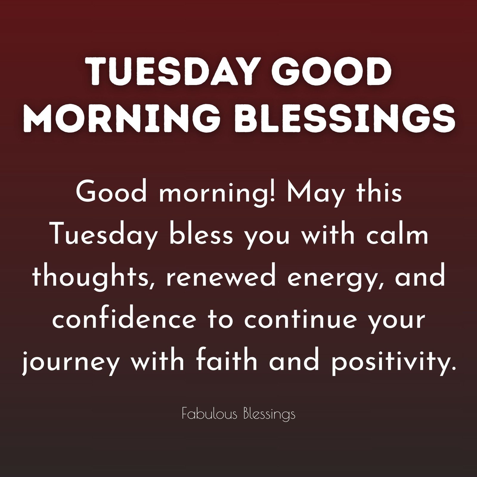 Tuesday Good Morning Blessings