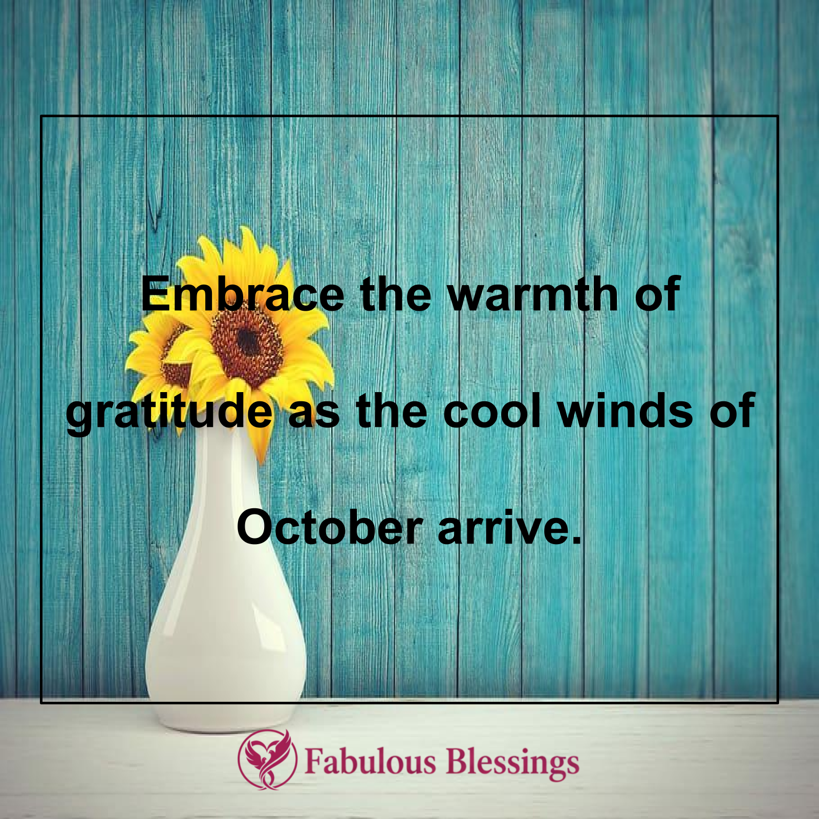 Warmth and Comfort in October