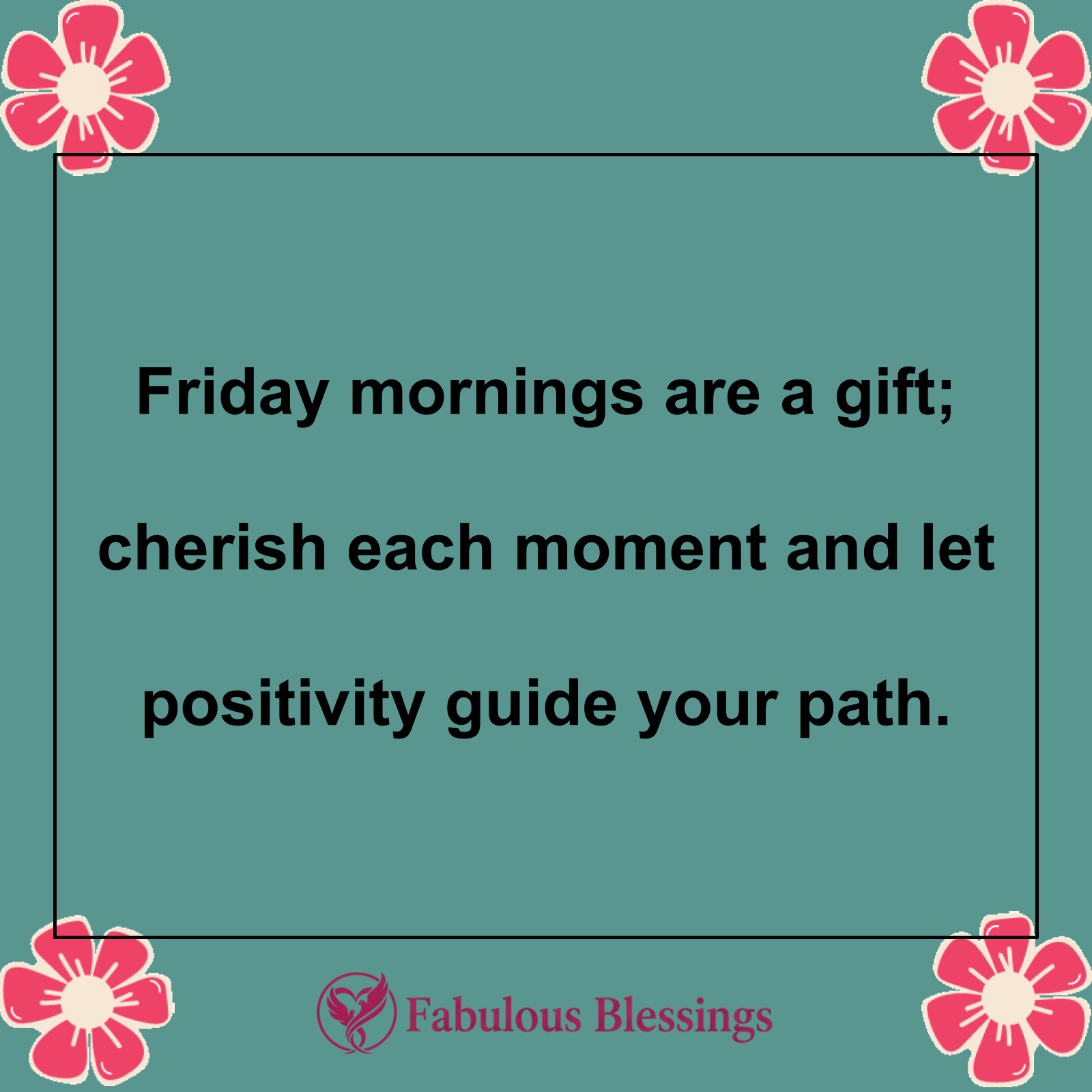 Spreading Friday Morning Blessings