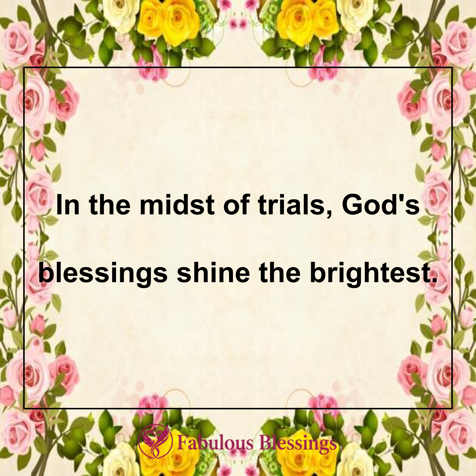 God's Blessings in Challenges