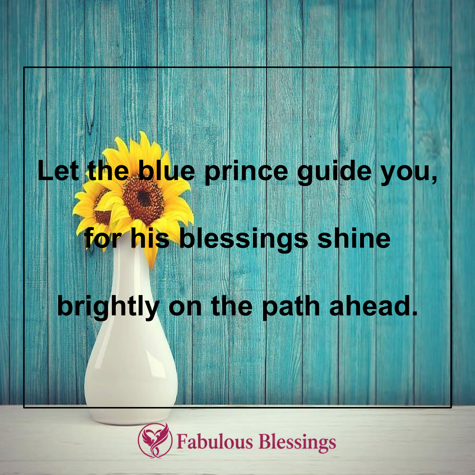 Guided by the Blue Prince's Blessings
